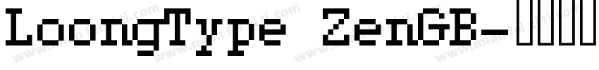 LoongType ZenGB字体转换
